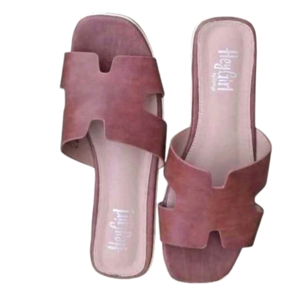 Ladies Sz. 9 CORKY'S Hey Girl Picture Perfect Slide-On Sandals